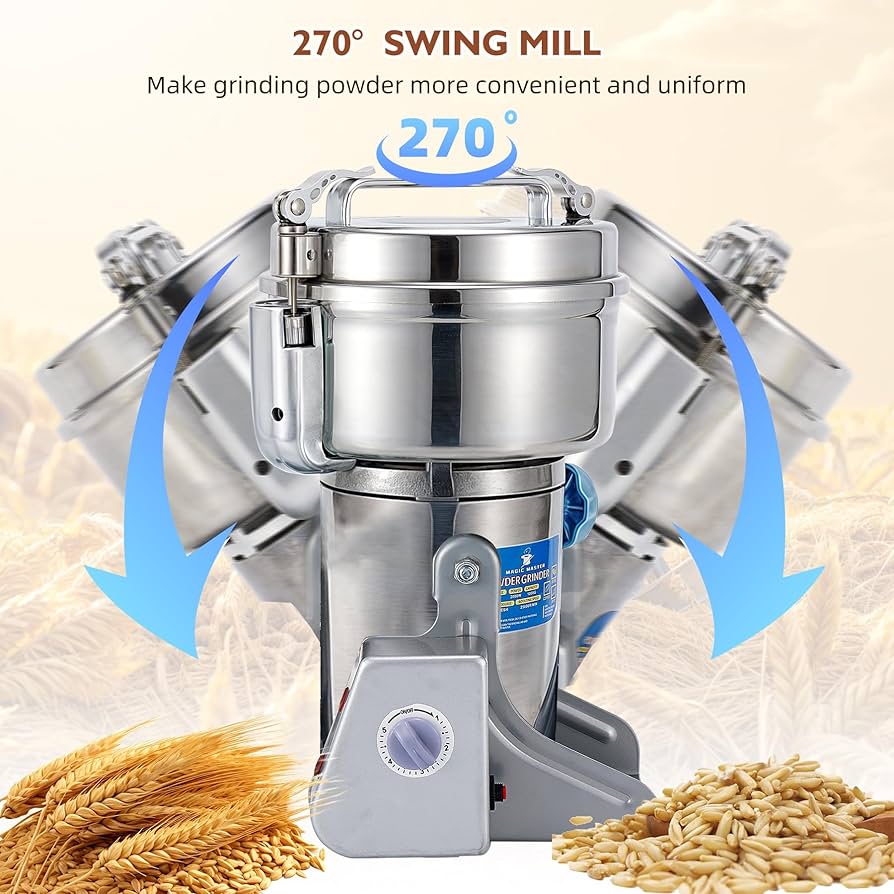 Grain Mill 製粉機 Magic Mill アメリカ製 Amazon.com: MAGIC MASTER 300g Grain Mill Grinder Electric
